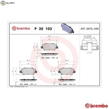 BRAKE PAD SET DISC BRAKE P 30